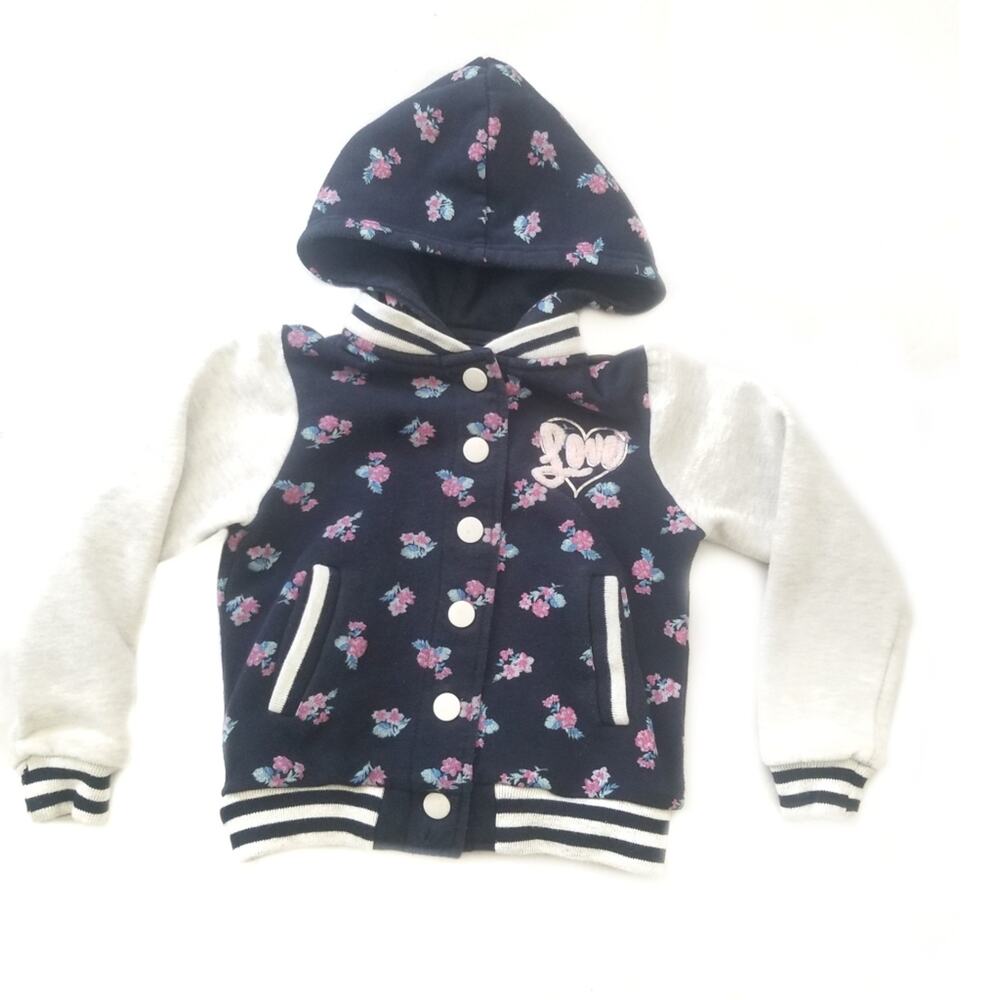 Reflex Kids | Floral Snap Front Hoodie Sweatshirt